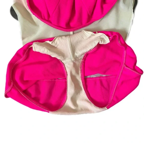 Vintage Catalina 70’s Bombshell MCM Mod Women’s One-Piece Bathing Suit Hot Pink - Picture 15 of 17